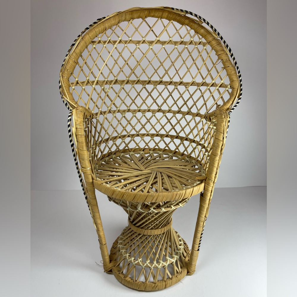 Vintage miniature peacock chair